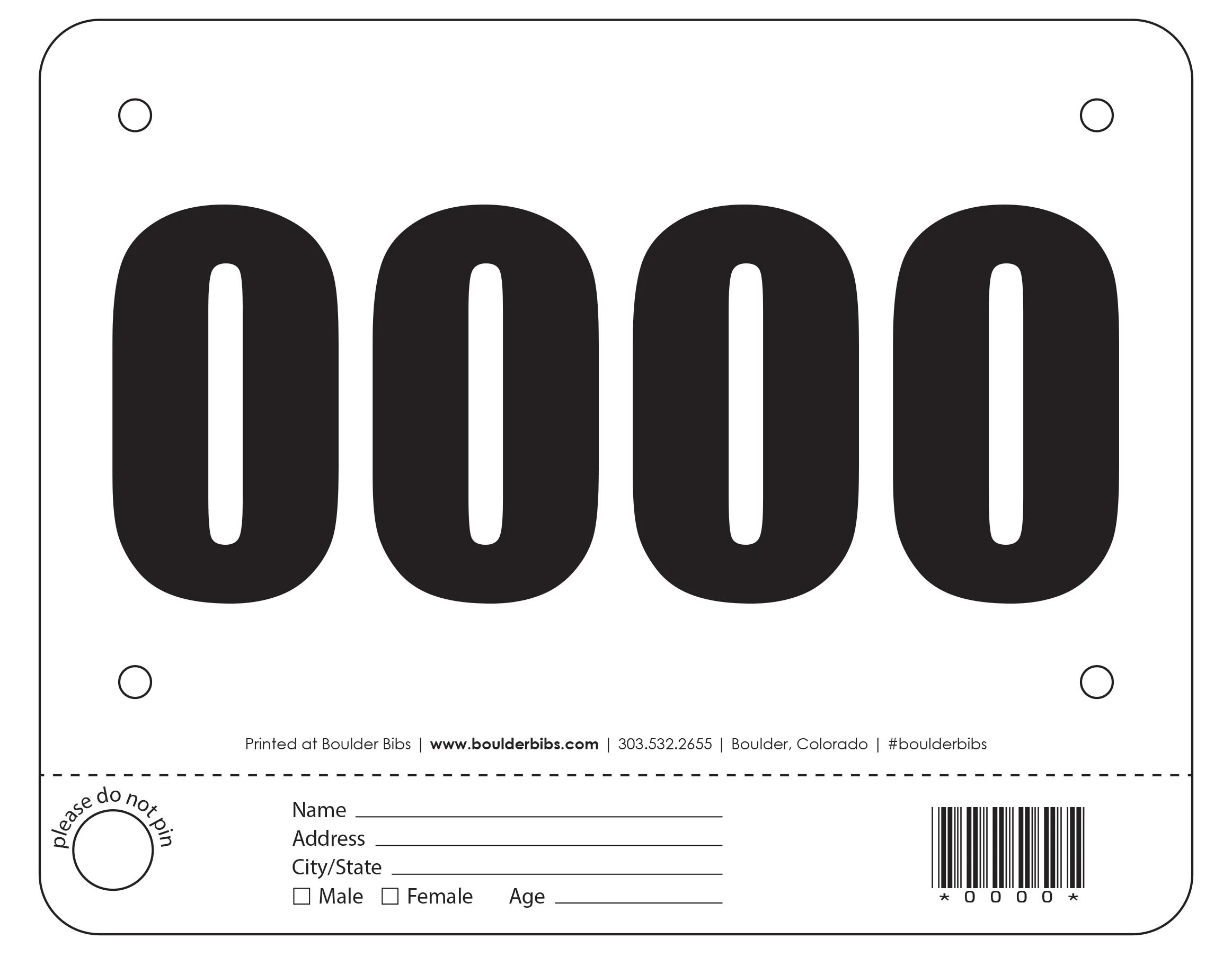 Generic 7.25″ x 5.75″ Bib - Image 3